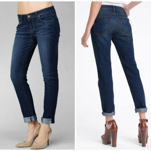 PAIGE Jimmy Jimmy Dark Wash Skinny Boyfriend Low RiseJeans 25